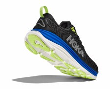 Additional picture of Hoka Gaviota 5 Men's Running Shoes Black Electric Cobalt Size 9