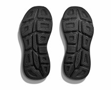Additional picture of Hoka Bondi 9 Women's Running Shoes Black White Size 8