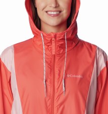 Additional picture of Columbia Lily Basin Colorblock Jacket Juicy Salmon Rose Size Large