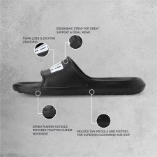 Additional picture of Puma Divecat v2 Lite Unisex Slides White Black Size 9