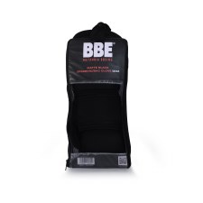 Additional picture of BBE Matte Black Sparring/Bag Boxing Gloves - 14oz