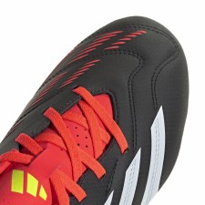 Additional picture of Adidas Predator Club Firm Ground Football Boots Black White Solar Red Size 9