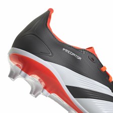 Additional picture of Adidas Predator League Firm Ground Football Boots Black White Solar Red Size 8