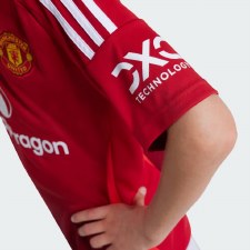 Additional picture of Adidas Manchester United 24/25 Home Jersey Junior Mufc Red Age 15-16
