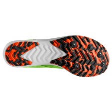 Additional picture of Brooks Draft XC Unisex Cross Country Running Spikes Green Gecko Red Orange White Size 7