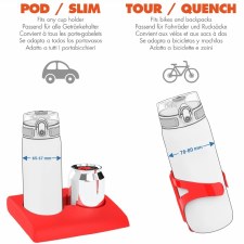 Additional picture of ION8 Slim 500ML Waterbottle Boogie Brown Multi
