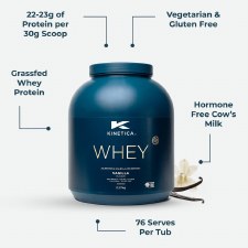 Additional picture of Kinetica Whey Protein Vanilla 2.27kg