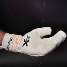 Additional picture of Precision Fusion X Pro Negative Contact Goalkeeper Gloves White Orange Size 9.5