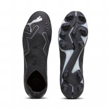 Additional picture of Puma Future Match+ Laceless Firm Ground Football Boots Black Silver Size 8