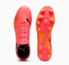 Additional picture of Puma Future 7 Play Firm Ground Football Boots Sunset Glo Black Sun Stream Size 9.5