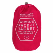 Additional picture of Regatta Pack-It III Lightweight Waterproof Packaway Jacket (Cerise) 8