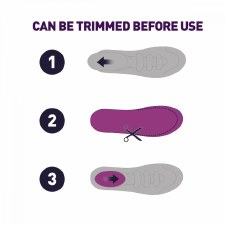 Additional picture of Sorbothane Cush N Step Insoles (Grey Purple) 7 Uk