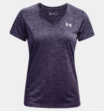 Under Armour Tech™ Twist V-Neck Tee (Purple Switch Club Purple) XS