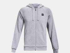 Additional picture of Under Armour Rival Fleece Full Zip Hoodie (Light Grey Heather) Small