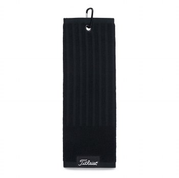 Titleist Trifold Cart Golf Towel Black