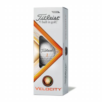 Titleist Velocity Golf Balls 3 Ball Pack White