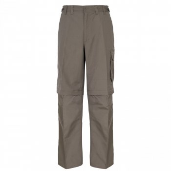 Trespass Mallik Convertible Cargo Pants (Brown) L