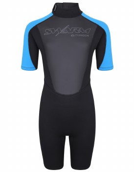 Typhoon Swarm3 Shorty Youth (Black Sky Blue) Junior XL