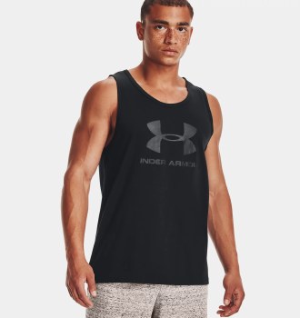 Under Armour Sports Style Logo Tank Black Size Small