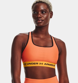 Under Armour Crossback Mid Bra (Sunset Boulevard Rise) XS