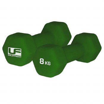 Urban Fitness Hex Dumbells 8kg (Pair) Green