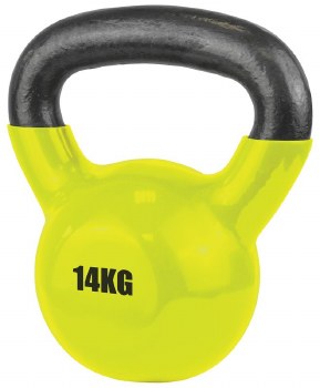 Urban Fitness Vinyl Coated Dumbell 14 Kg (Yellow)
