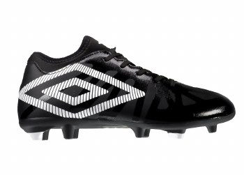Umbro Ventura Firm Ground Junior Football Boots (Black White) 3