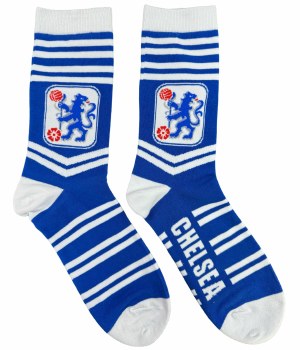 Sock Nation Chelsea Socks Blue White Size Junior 13 to 5Uk