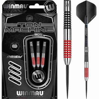 Winmau Ton Machine 80% Tungsten Steel Tipped Darts 22g