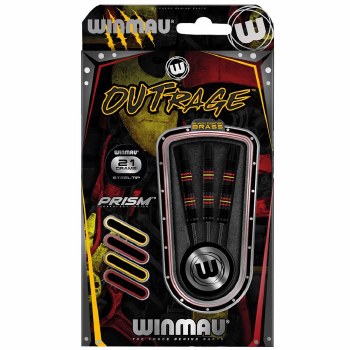 Winmau Outrage Steel Tipped Brass Darts 20g