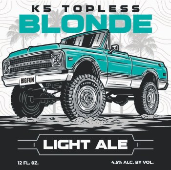 Big Truck K5 Topless Blonde Ale 6pk 12oz Cans