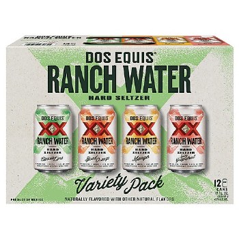 Dos Equis Ranch Water Hard Seltzer Variety 12pk 12oz Cans