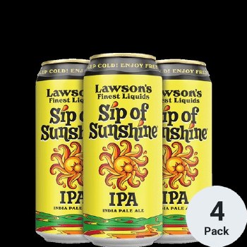 Lawsons Sip Of Sunshine IPA 4pk 16oz Cans - Shenango Beverage