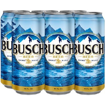 Busch 6pk 16oz Cans - Shenango Beverage