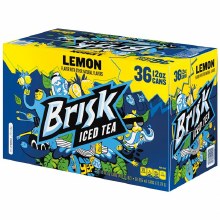 Lipton Brisk Lemon Iced Tea 36pk 12oz Cans