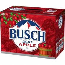 Busch Light Apple 30pk 12oz Cans