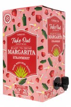 Capriccio Take Out Cocktails Ready To Drink Strawberry Margarita 3 Liter Box