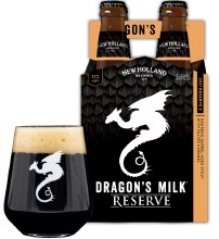 New Holland Dragons Milk 2021 Reserve 3 Bourban Barrel Ages Stout with Salted Caramel 4pk 12oz Bottles