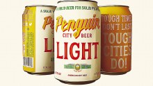 Penguin City Light 4pk 16oz Cans