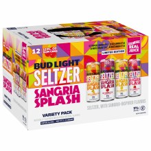 Bud Light Sangria Splash Hard Seltzer Variety 12pk 12oz Cans