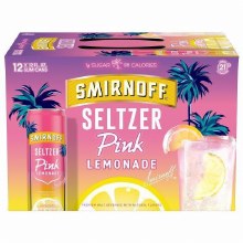 Smirnoff Seltzer Pink Lemonade 12pk 12oz Cans