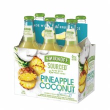 Smirnoff Sourced Pineapple Coconut 6pk 11.2oz Bottles