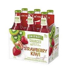 Smirnoff Sourced Strawberry Kiwi 6pk 11.2oz Bottles