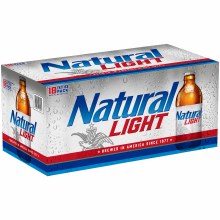 Natural Light 18pk 12oz Stubby Bottles