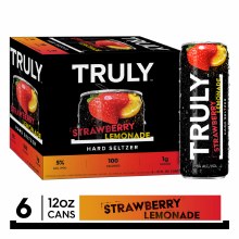 Truly Strawberry Lemonade Hard Seltzer 6pk 12oz Cans