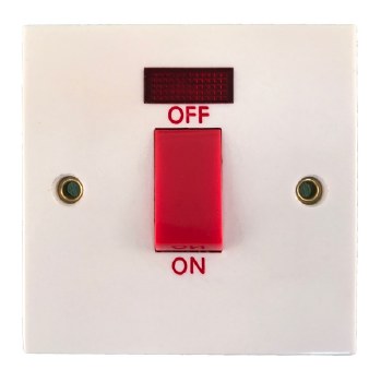 45A Cooker Switch with Neon