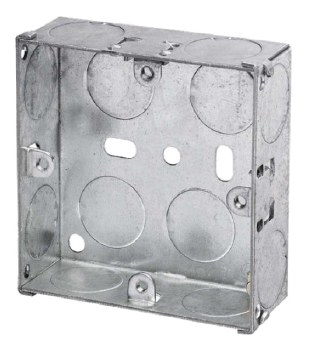 1G 25mm Galvanised Box