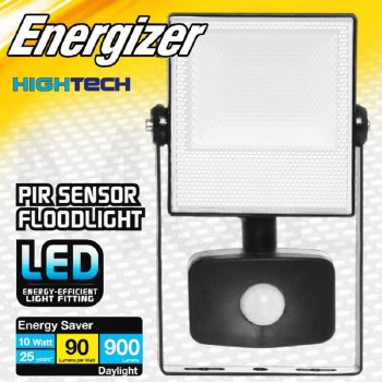 Energizer LED 10W Floodlight with PIR Sensor