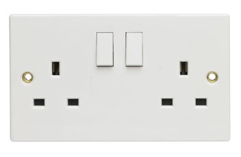 13A 2 Gang Switched Socket