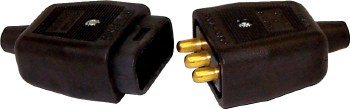 3 Pin Rubberised Connector